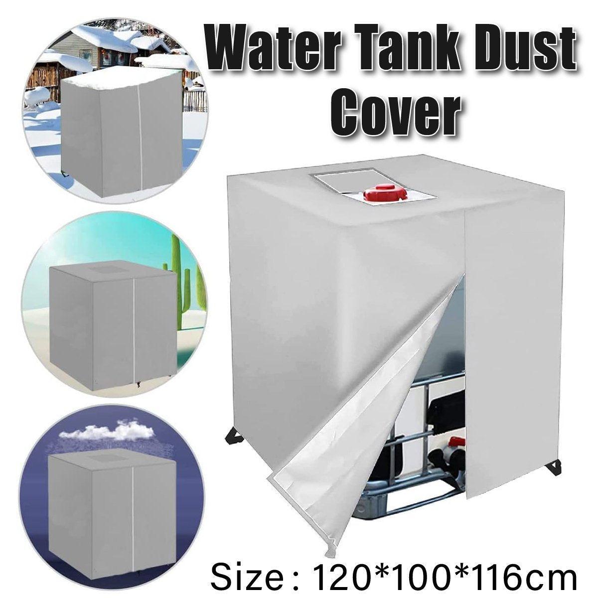 V528-TANK-COVER-210D-SILVER-218861-202509291900-00 Oxford Cloth Water Tank Cover Dustproof Bucket Protector Heavy Duty Shield Cover - Image 1