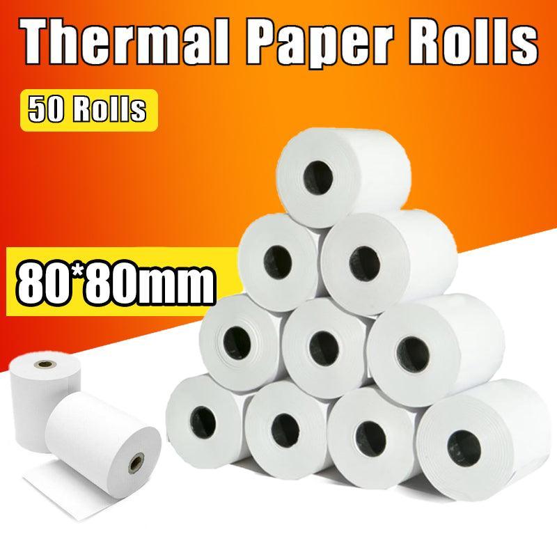 V528-THERMALPAPER-80-80-96654-202509251111-00 50 Rolls 80X80mm Thermal Paper Cash Register Receipt Roll - Image 1