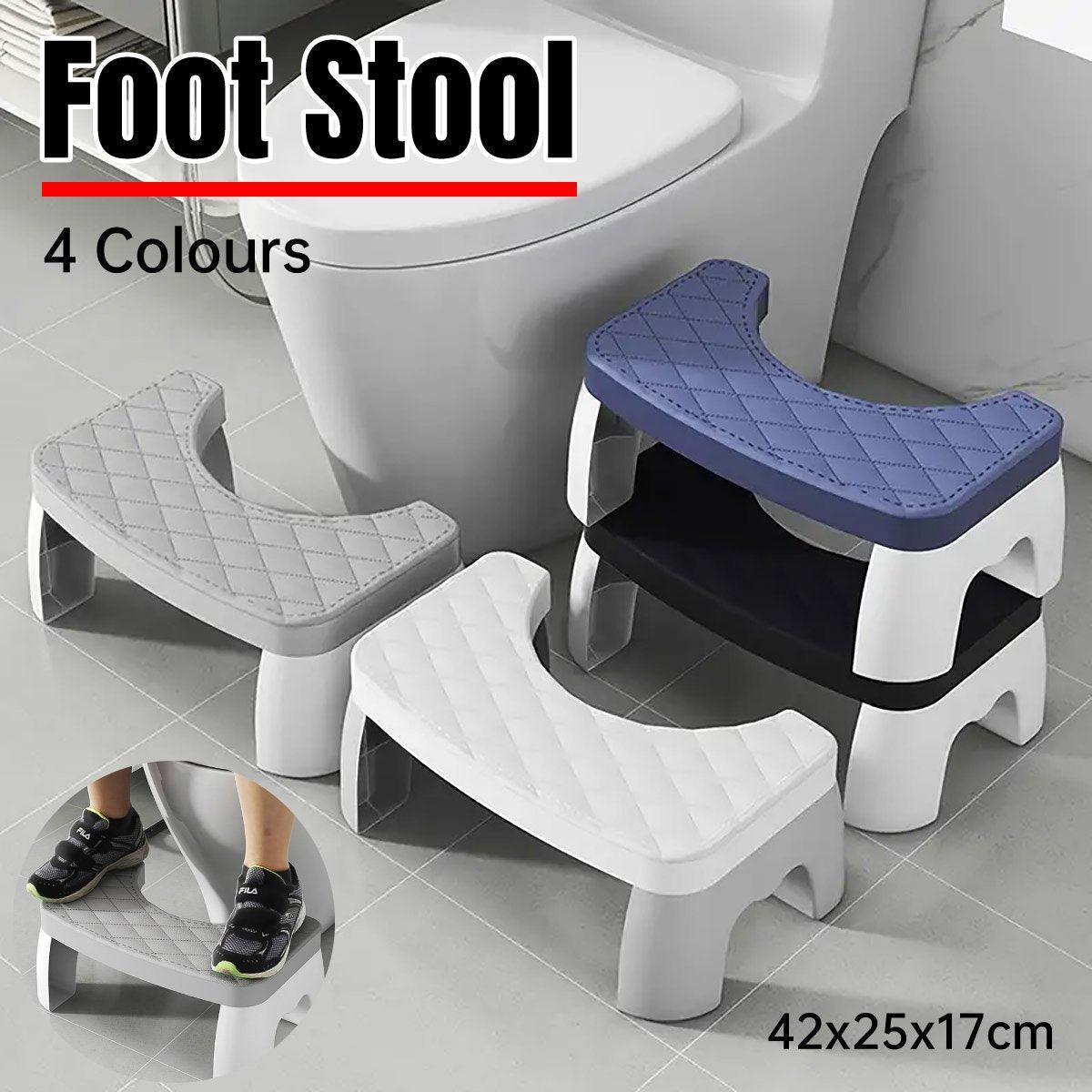 V528-TOILET-STOOL-WHITE-577544-202510011045-00 Toilet Stool Anti-Slip Bathroom Footstool for Home Use with Stable Support Design - White - Image 1