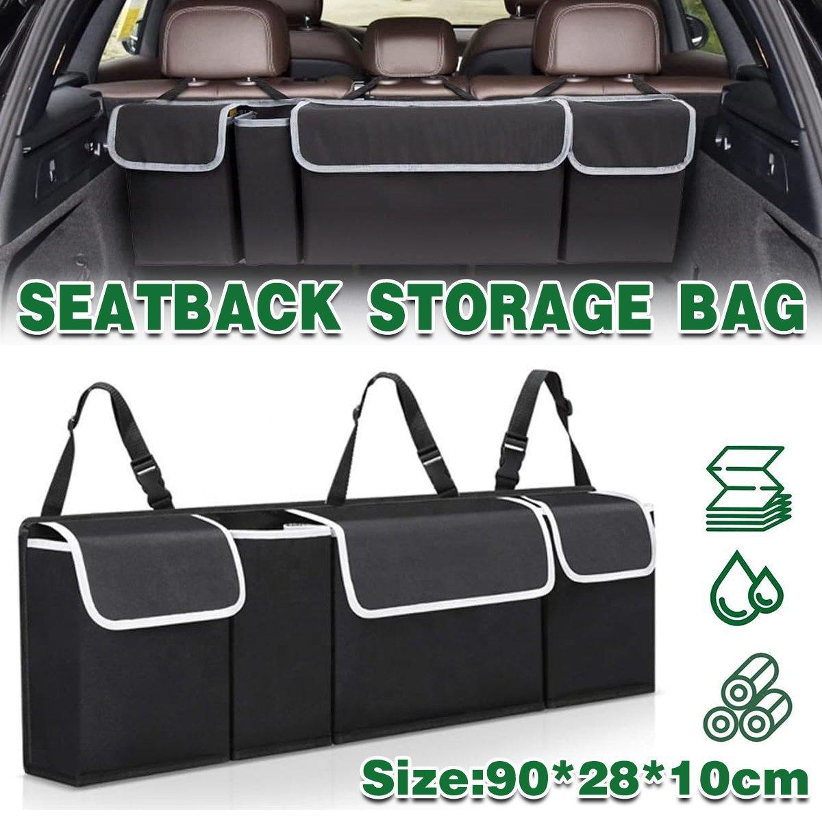 V528-TRUNK-STORAGE-258148-202509251545-00 Car Trunk Seatback Storage Bag Multifunctional Organizer for Vehicle Accessories - Image 1