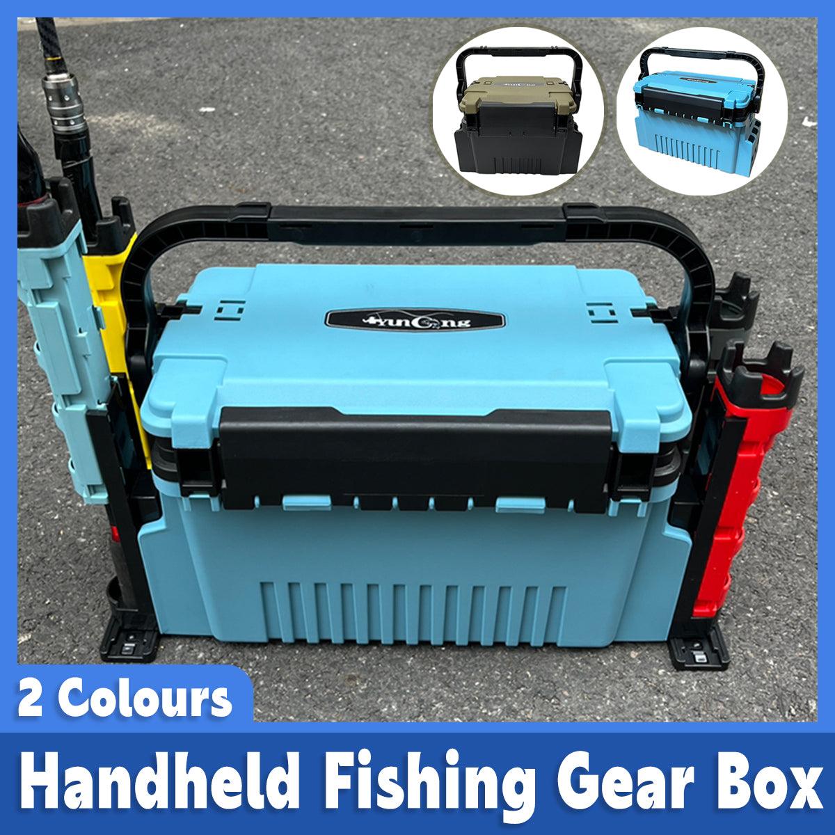V528-VERSATILE-FISHING-BOX-GN-266068-202509301427-00 Multifunctional Fishing Tackle Box Portable Gear Storage Case Organizer Tool Box - Green - Image 1