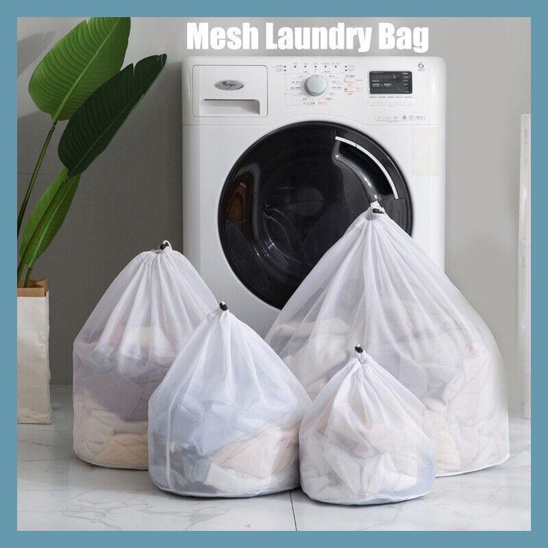 V528-WASHINGBAG-L-80-60-490890-202509301427-00 Laundry Washing Mesh Net Bag Drawstring Delicate Cloth Cleaning Clothes Lingerie - XL (80*60CM) - Image 1