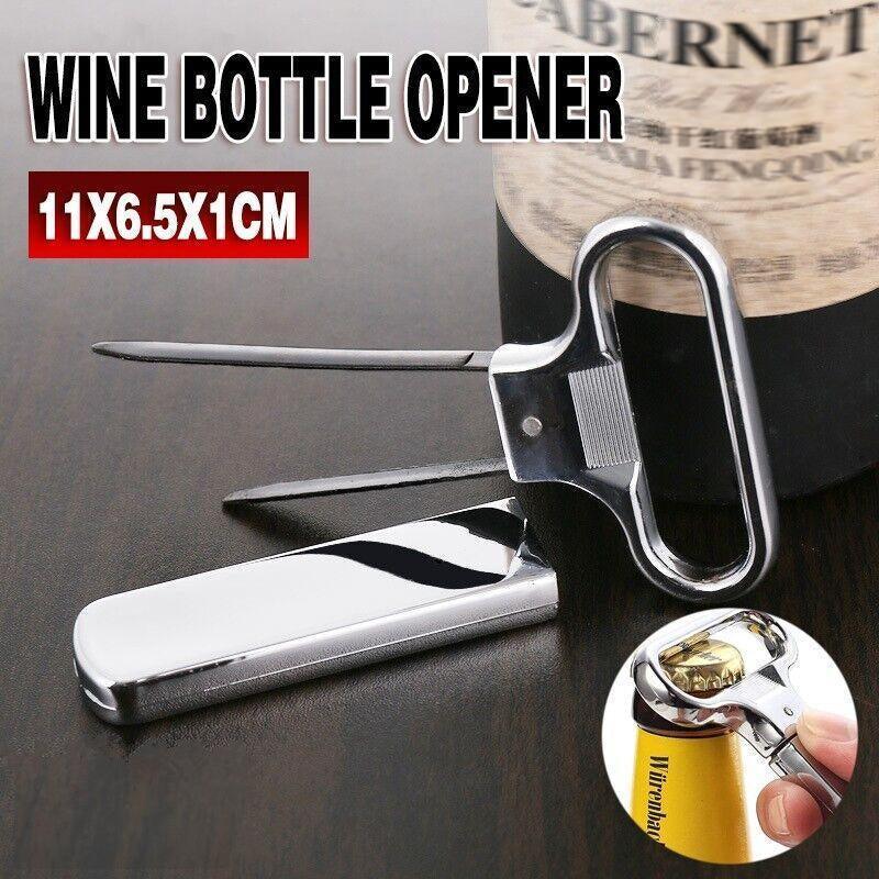 V528-WINEOPENER-SILVER-54862-202509291445-00 Stainless Steel Wine Cork Puller Opener for Fragile or Damaged Corks - Image 1