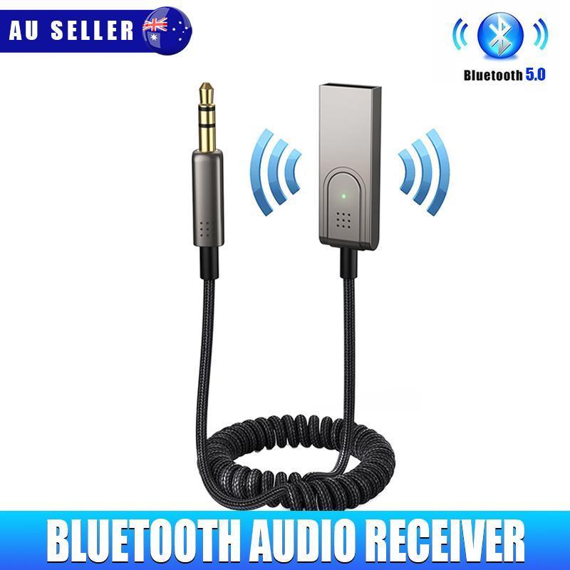 V528-WIRELESSBLUETOOTH-823507-202509291745-00 Wireless Bluetooth 5.0 Receiver Dongle Car Aux 3.5Mm Adapter Cable - Image 1