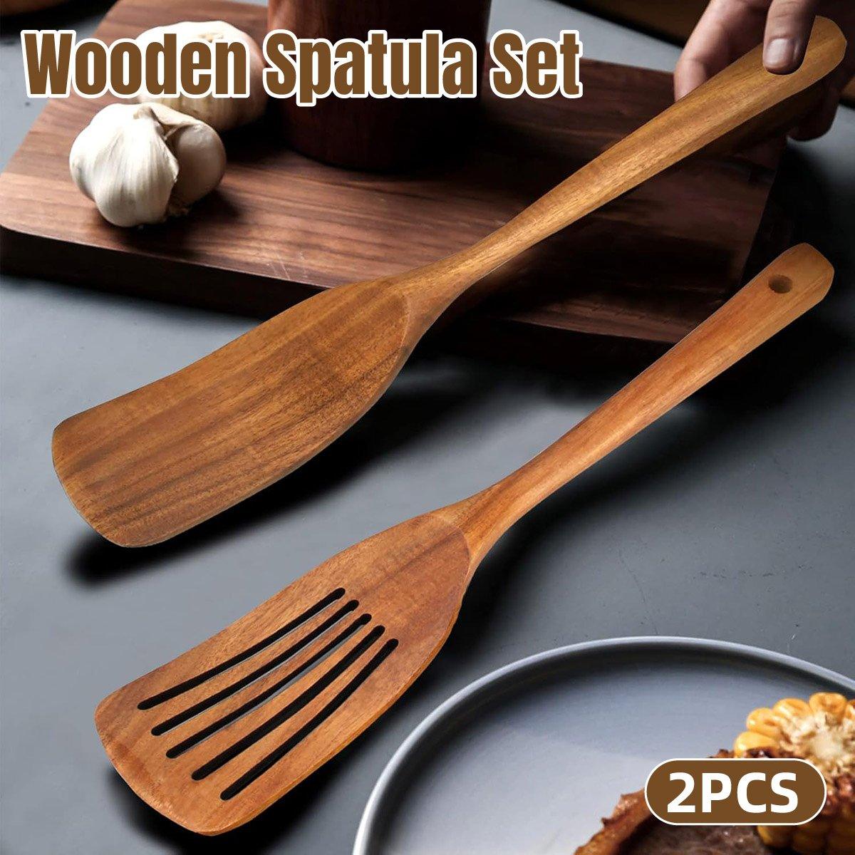 V528-WOODEN-SHOVEL-2PCS-750228-202509251235-00 2pcs Wooden Frying Spatula Long Handle Stir Fry Spatula Kitchen Cooking Utensils - Image 1