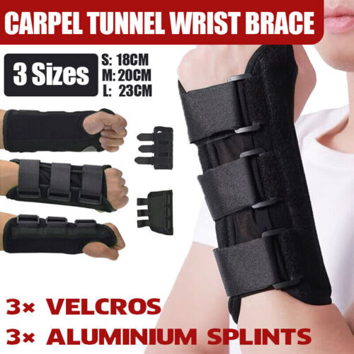 V528-WRIST-SMALL-LEFTHAND-792033-202509302327-00 S Size Wrist Splint Brace Protection Support Strap Carpel Tunnel CTS RSI Pain Relief - Left - Image 1