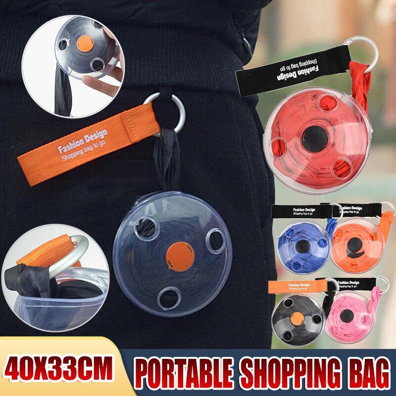 V528-XJ703-BLUE-582557-202509301945-00 Large Capacity Folding Telescopic Storage Bag Portable Shopping Bag For Travel - Blue - Image 1