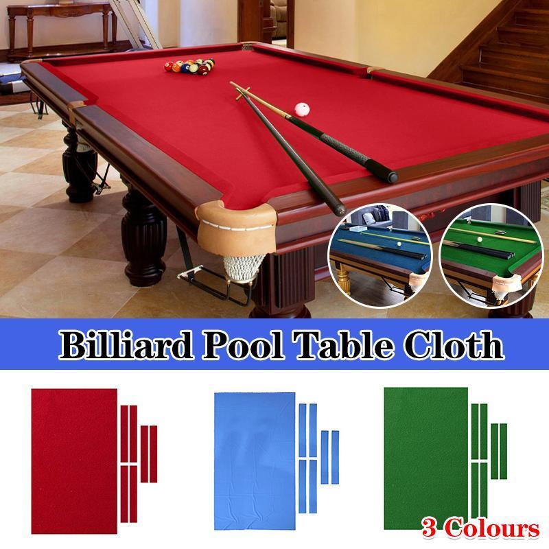 V528-ZK00269-BLUE9-992036-202509302054-00 7Pcs Billiard Snooker Pool Table Cover Cloth W/ Felt Strip Heavy Duty 9FT - Blue - Image 1