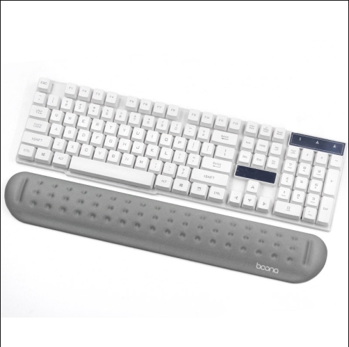 V562-0191530950DBT-202508280353-00 Silicone Memory Cotton Wrist Pad For Keyboard And Mouse Large Size Gray - Image 1