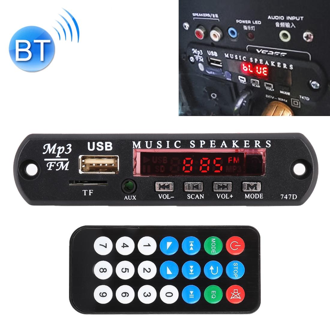 V562-0380SMC-202508271721-00 12V Car Mp3 Player Board W / Fm Radio Bluetooth Recording - Usb Tf Aux - Image 1