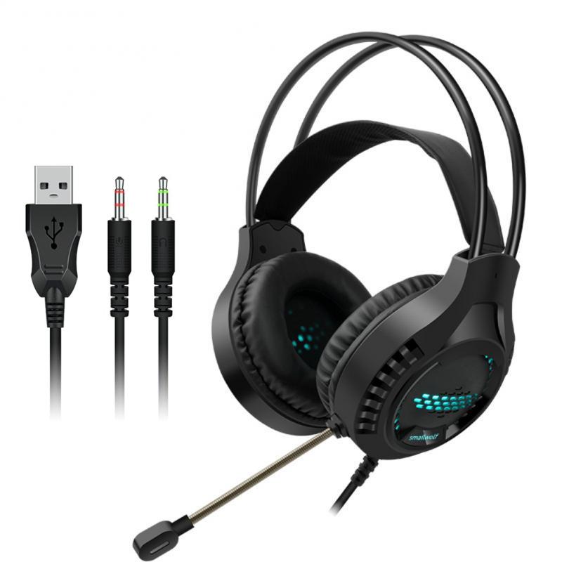 V562-1019645950DBT-202508280110-00 Luminous Wired Gaming Headset For Desktop 3.5Mm Double Plug - Image 1
