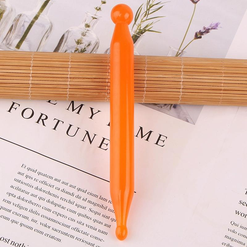 V562-1117291750DBT-202508280515-00 Facial Tendon Stick For Massage And Acupuncture Resin Scraping Sheet For Beauty Salon Shave Board Yellow Point Stick - Image 1