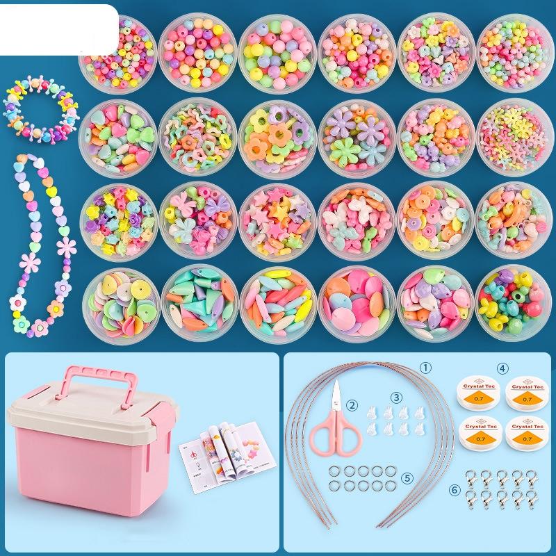 V562-1224852060DBT-202508280110-00 Diy Beaded Jewelry Set For Kids 24 Dream Maca Cups - Image 1