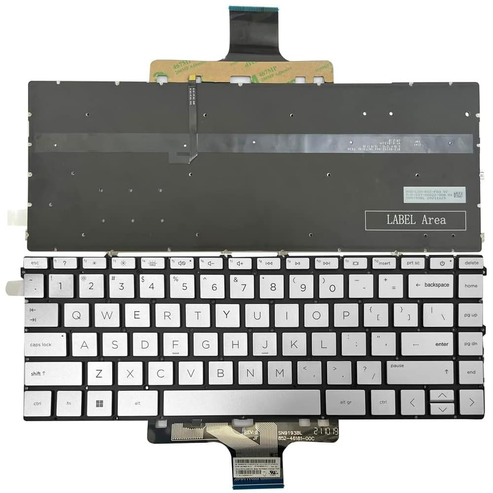 V562-205550500ADE-202508290445-00 Backlit Keyboard for us Version Devices - For Hp Pavilion X360 / 14-Dw - Image 1