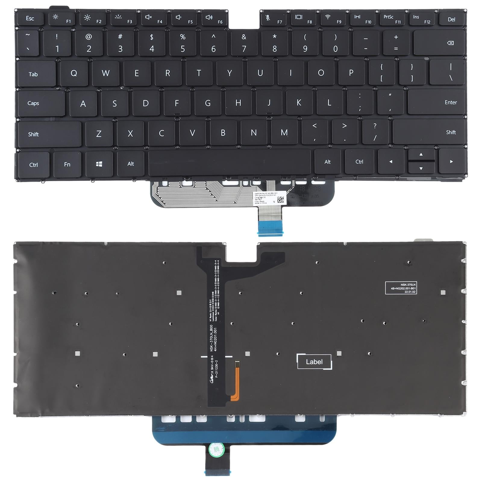 V562-212239300ADE-202508272211-00 Backlit Keyboard for Huawei Matebook D14 / D15 us Version - Image 1