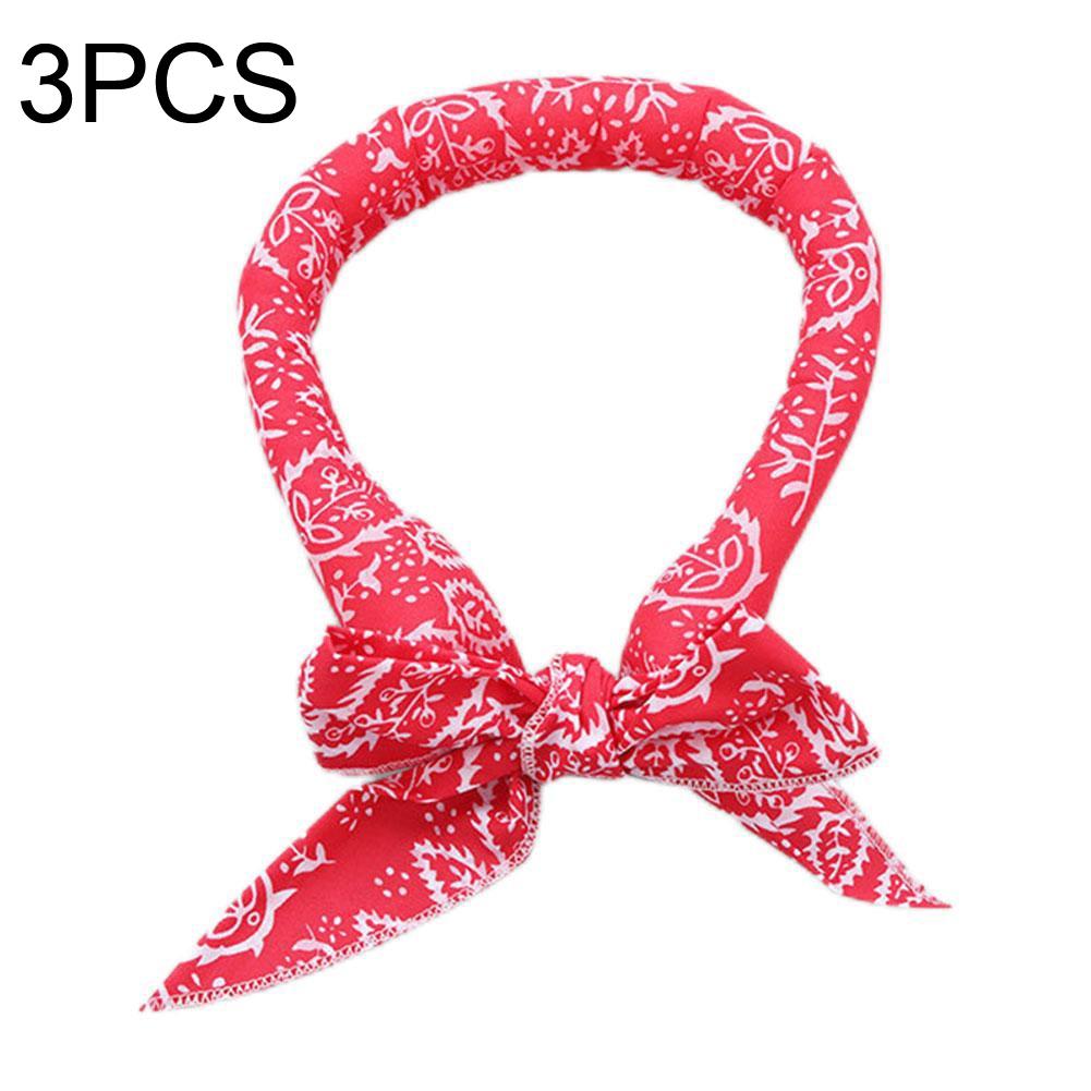 V562-3061562060DBT-202508280041-00 3 Piece Summer Cooling Bandana Neck Wraps For Women Men Kids And Pets Red Leaves - Image 1