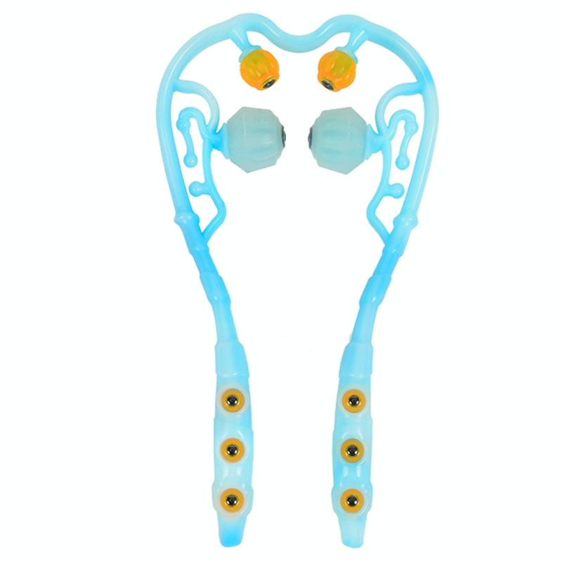 V562-3099002750DBT-202508280310-00 Multi-Function Cervical Massager Shoulder & Neck Roller Magnetic Therapy Blue - Image 1