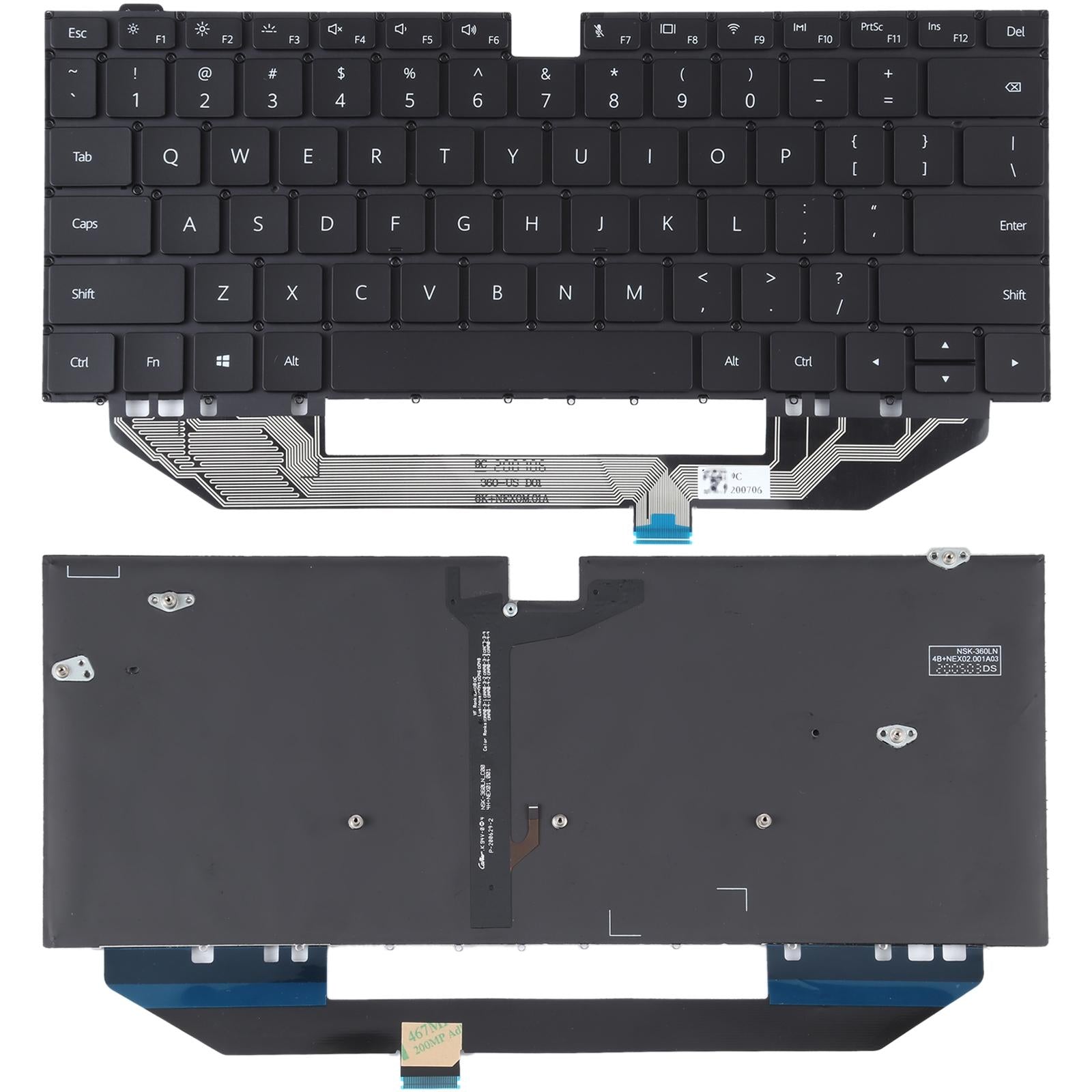 V562-312239300ADE-202508271654-00 Backlit us Keyboard for Huawei Matebook x Pro - Image 1