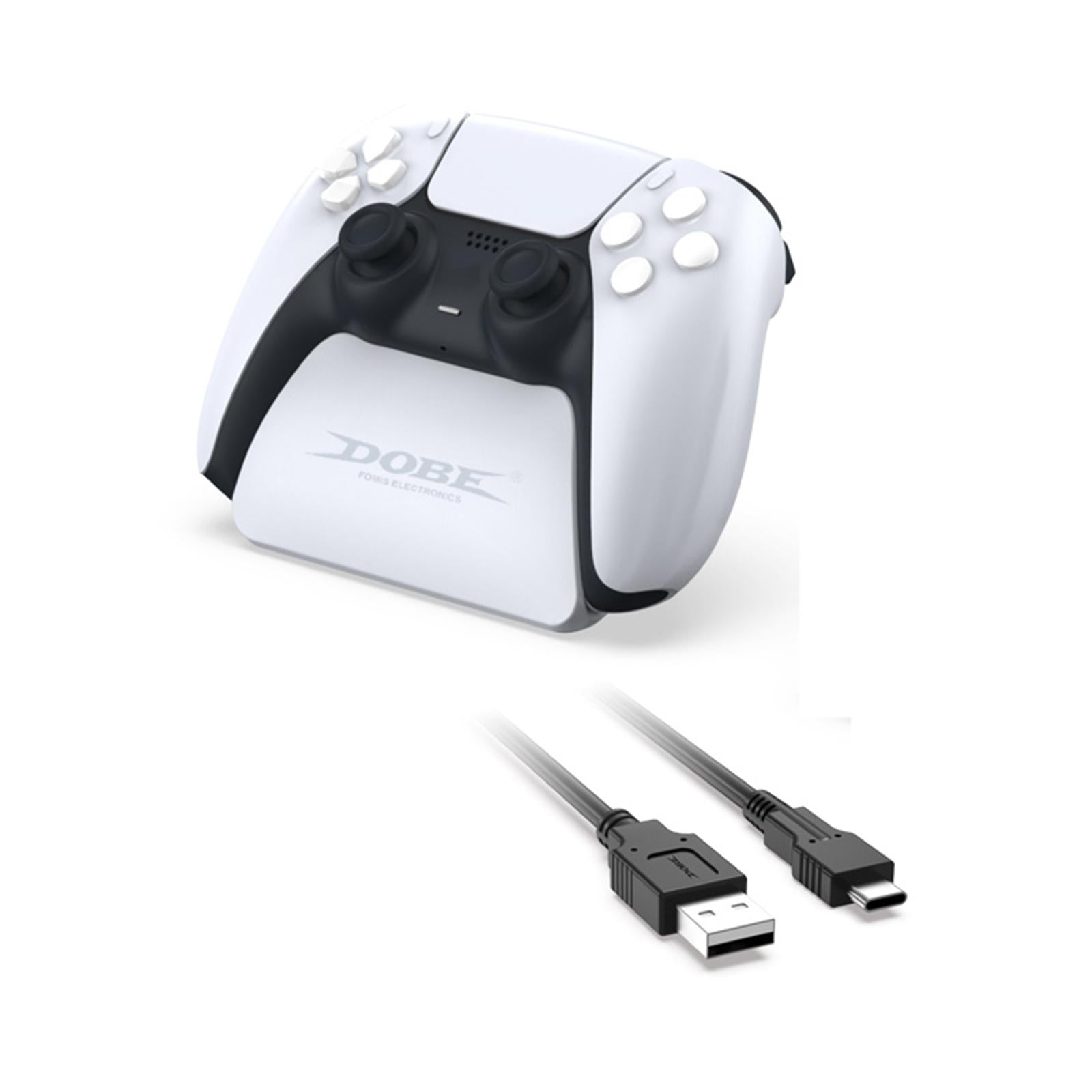 V562-3700TN-202508271810-00 Ps5 Gamepad Controller Holder with Cable - White - Image 1