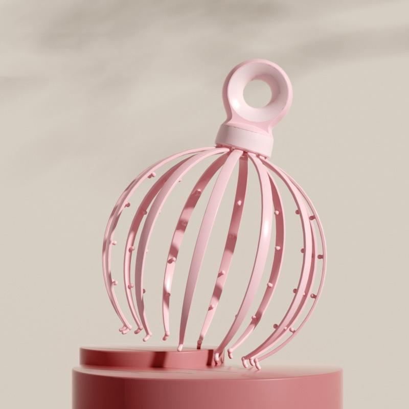 V562-4004702060DBT-202508272330-00 12-Claw Scalp Massager For Relaxation Pink - Image 1