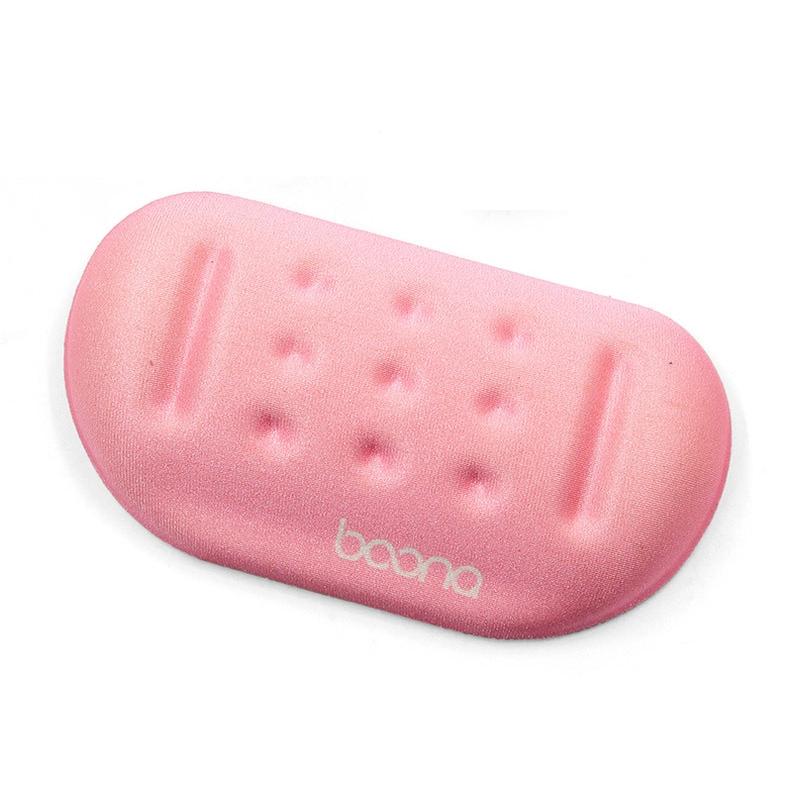 V562-4091530950DBT-202508272345-00 Silicone Memory Wrist Pad With Massage Hole Pink - Image 1