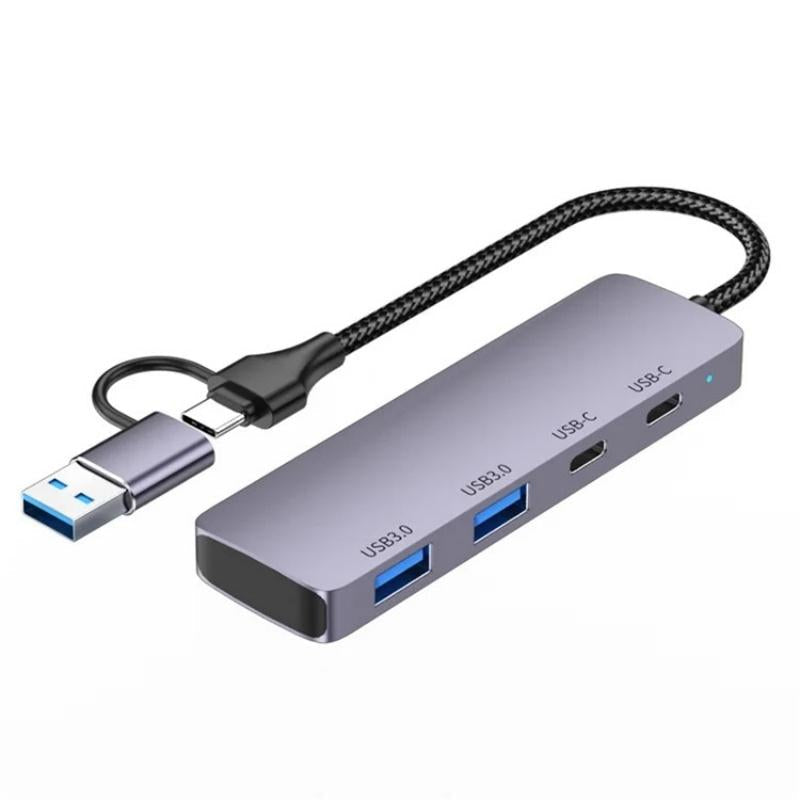 V562-4406200AYS-202508280430-00 Usb 3.0 + Type-C 4-Port Hub Docking Station - Image 1