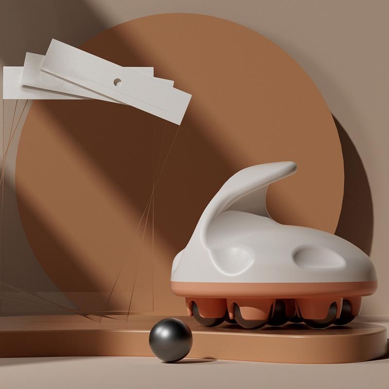 V562-5037342060DBT-202508280553-00 Orange Calf Muscle Relaxation Abdominal Ball Meridian Massager Magnetic Ball For Optimal Relief - Image 1