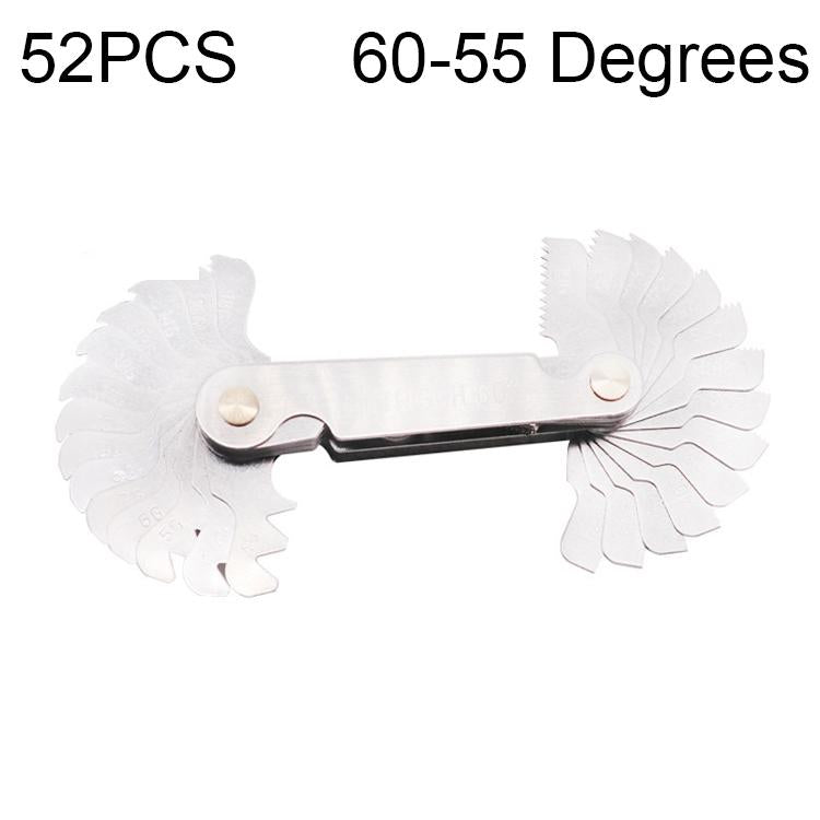 V562-5195PS-202508271641-00 Stainless Steel Thread Gauge - 52 Pcs Metric & British 60 / 55 Degrees - Image 1