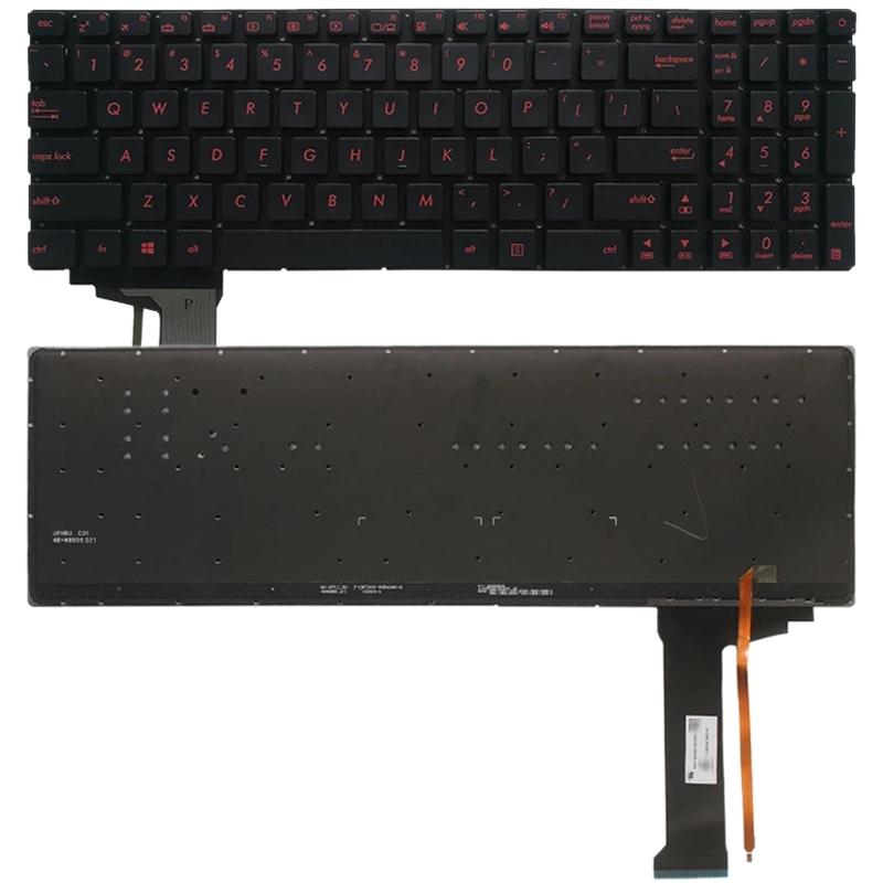 V562-5761SPS-202508290435-00 Backlit Keyboard for Asus Gl552 and N552 Series - Black - Image 1