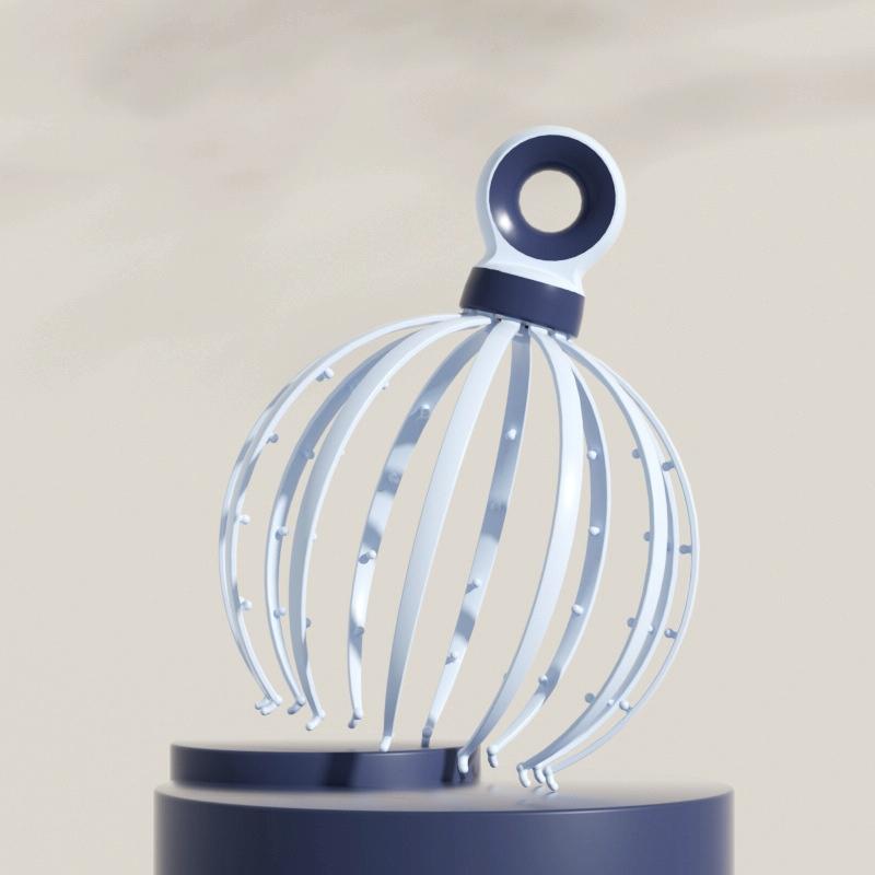 V562-6004702060DBT-202508280431-00 12 Claw Scalp Massager Relaxing Head Meridian Massage Tool Blue - Image 1