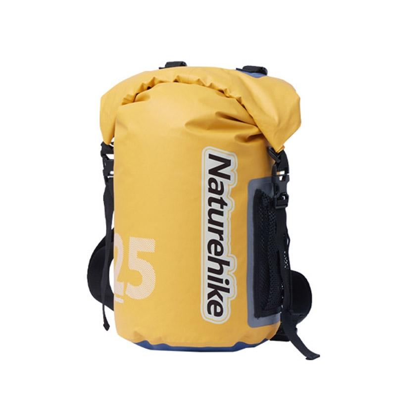 V562-6095505060DBT-202508282210-00 Waterproof Rafting Bag Dry Wet Separate Shoulder Pack For Outdoor Swimming 10L Green - 25L Yellow - Image 1