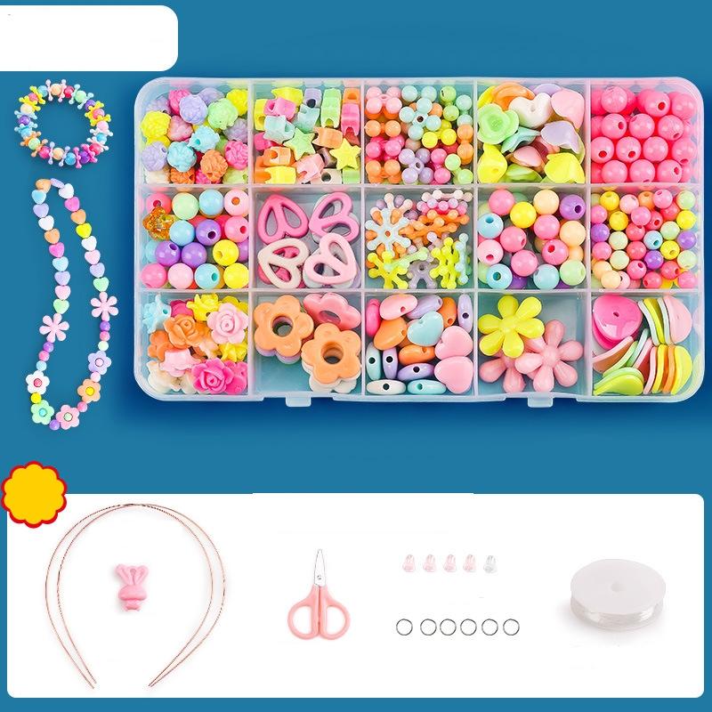 V562-8024852060DBT-202508280111-00 Diy Beaded Jewelry Set For Kids 15 Grids - Image 1