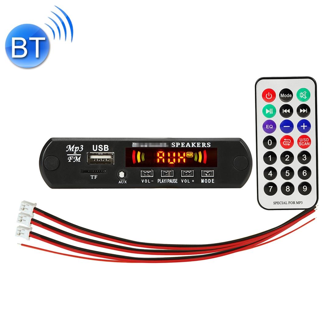 V562-9622PRC-202508271426-00 12V Car Mp3 Player Board With Fm Radio Bluetooth Recording Power Amp Remote - Usb / Tf / Aux - Image 1