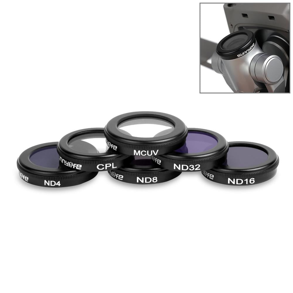 V562-9854THC-202508272316-00 6-in-1 Lens Filter Kit for Dji Mavic 2 / Zoom - Hd Mcuv Cpl Nd Filters - Image 1