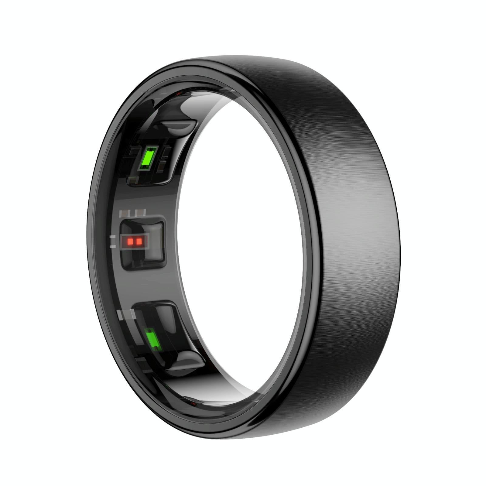 V562-A100397200AYS-202508290546-00 Smart Ring Heart Rate Blood Oxygen Sleep Sports Size 7 - Black - Image 1