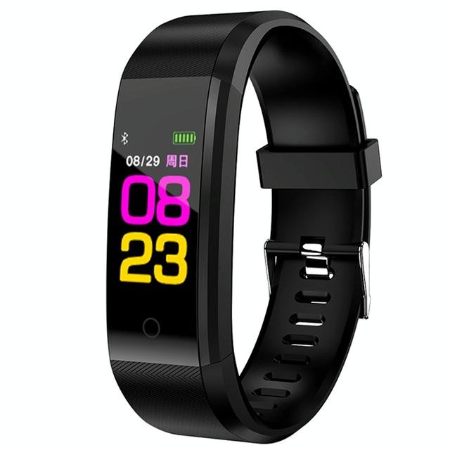 V562-A100486050DBT-202508282154-00 Fitness Tracker With Heart Rate And Blood Pressure Monitoring - Black - Image 1