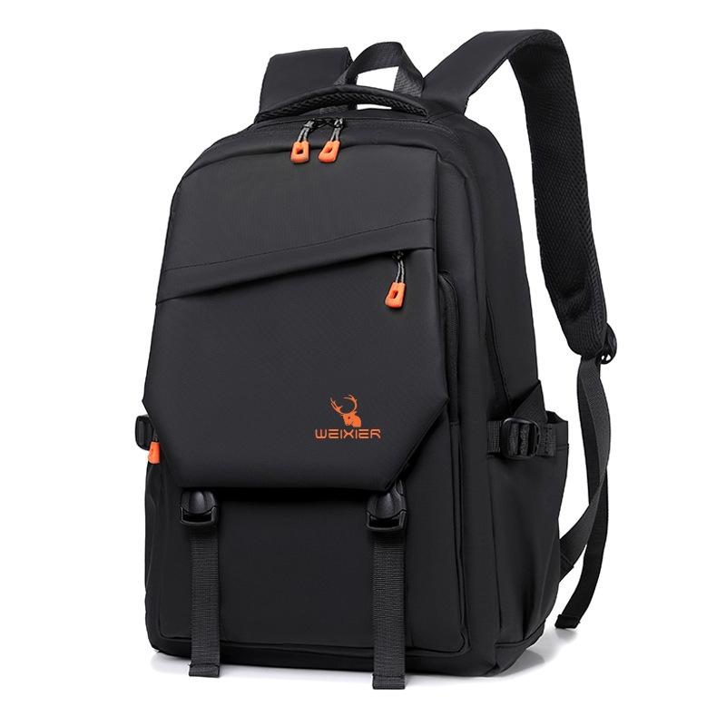 V562-A1010774060DBT-202508290104-00 Travel-ready Waterproof Double Shoulder Backpack - Black - Image 1