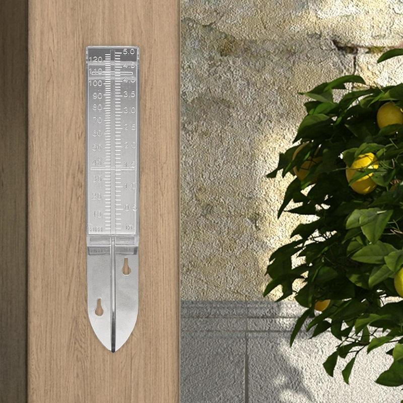 V562-A1014913060DBT-202508271125-00 Outdoor Garden Rain Gauge - Transparent Plastic - 25x4.5x2.7cm - Image 1