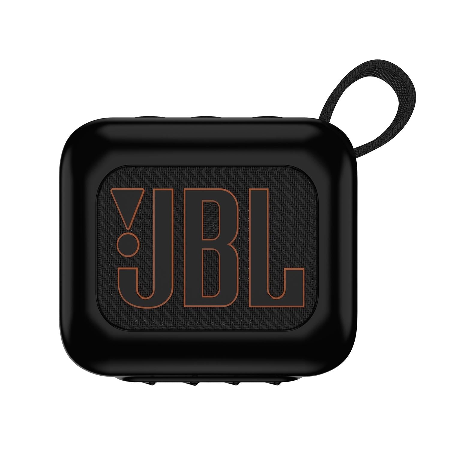 V562-A101583600ADE-202508280416-00 Silicone Protective Case for Jbl Go 4 Bluetooth Speaker - Black - Image 1
