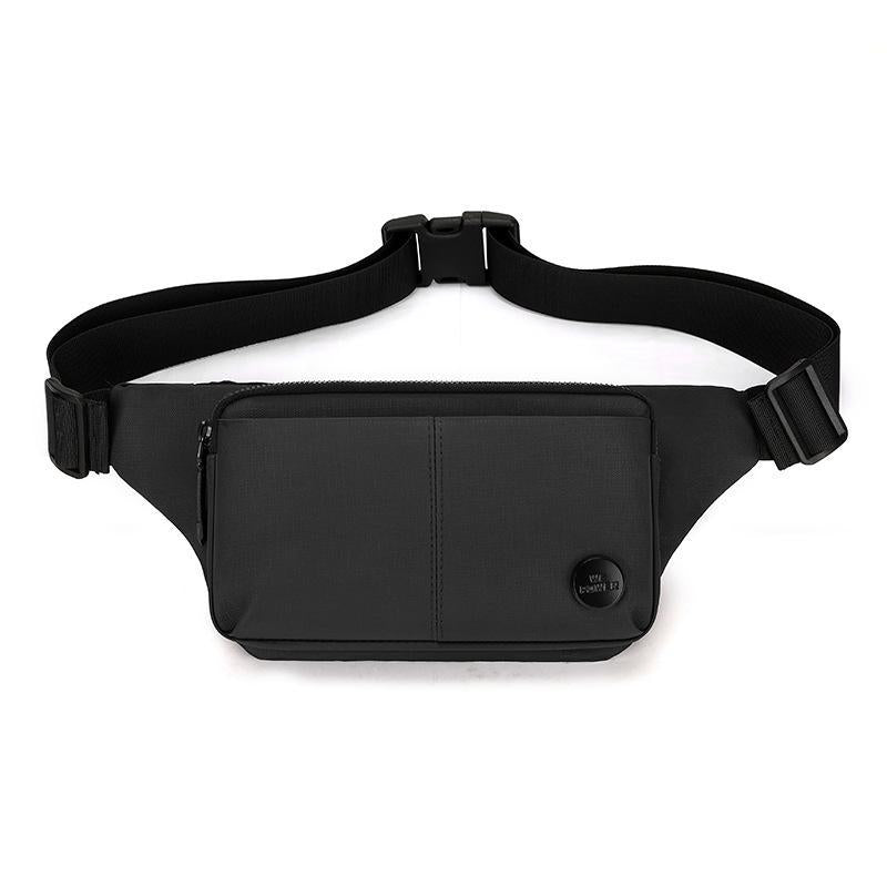 V562-A1038275060DBT-202508290125-00 Lightweight Sports Chest Bag For Travel And Leisure Outdoor Waist Pack With Shoulder Strap - Black - Image 1