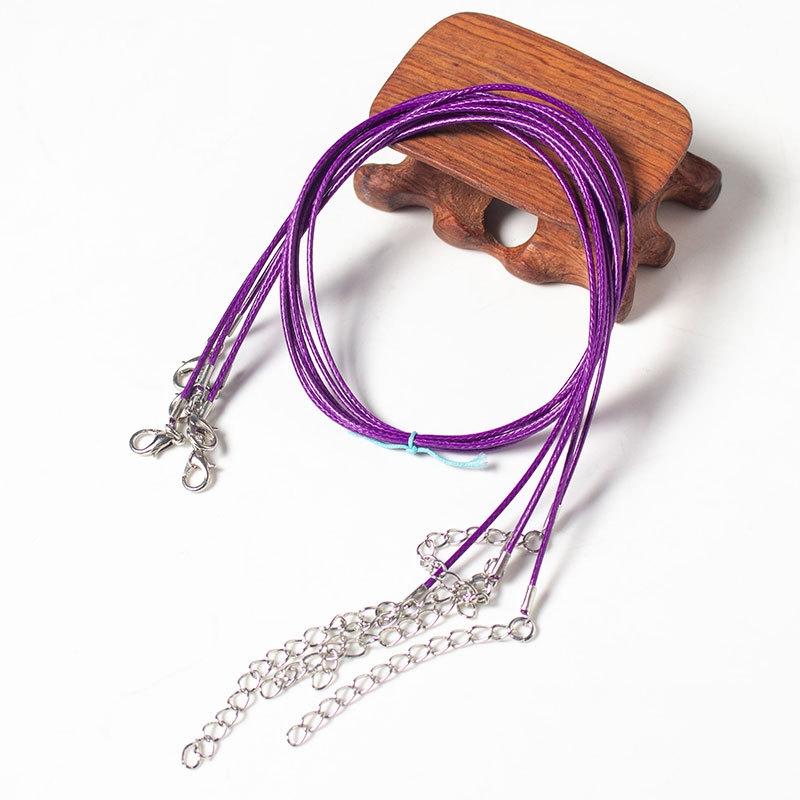 V562-A1044422750DBT-202508290715-00 100 Crystal Pendant Necklaces On Rope Elegant Jewelry Lanyards - Deep Purple - Image 1