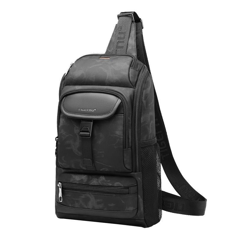 V562-A1059842060DBT-202508271621-00 Waterproof Men Sports Chest Bag Black - Image 1