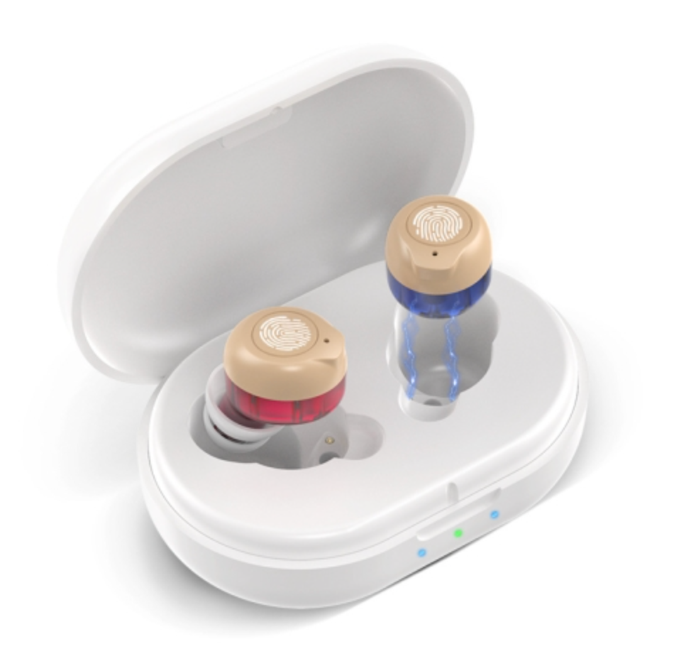 V562-A1060912060DBT-202508290315-00 Young Sound Amplifier Compact Hearing Aid - Red Blue - Image 1