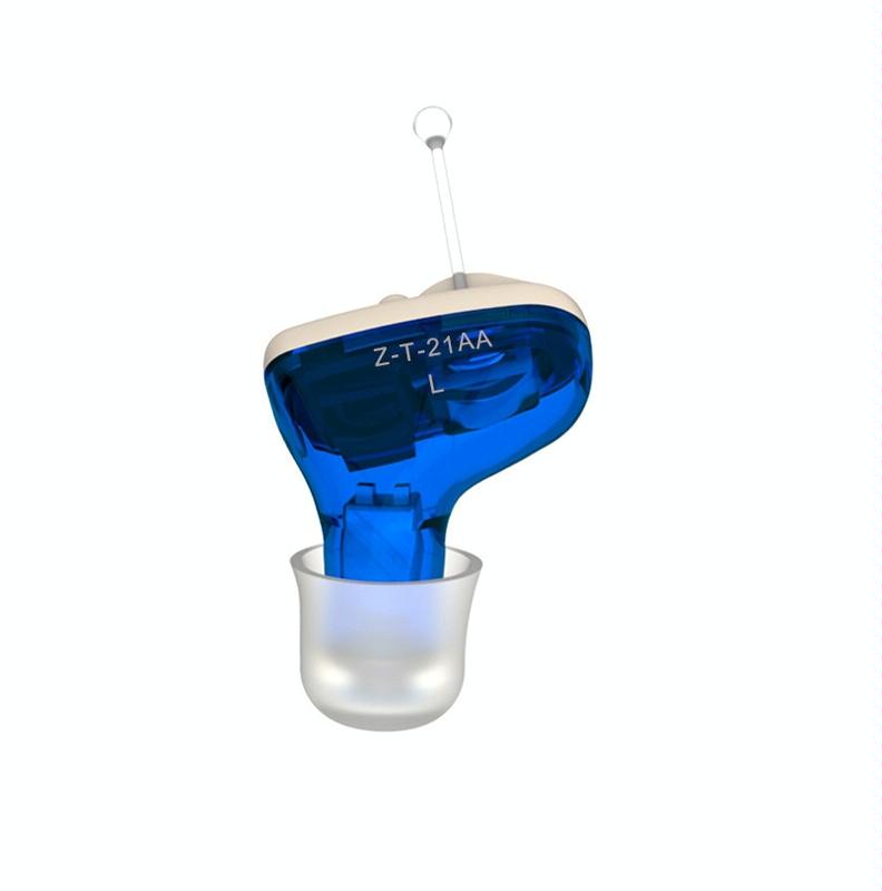 V562-A1063783060DBT-202508290236-00 In Ear Hearing Aid For Elderly & Hearing Impaired - Blue Left Ear - Image 1