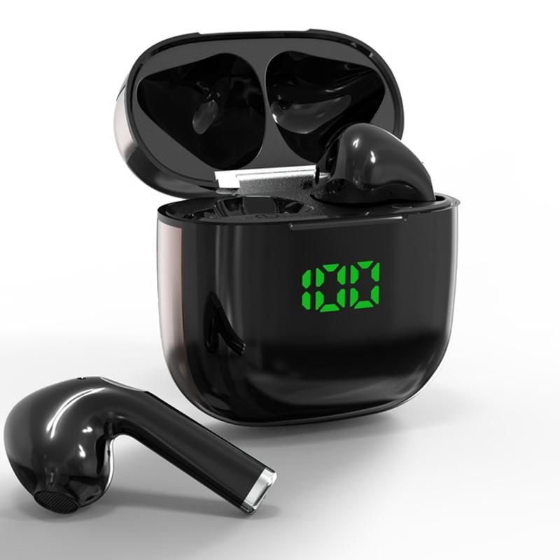V562-A10644800AYS-202508280615-00 Led Display Bluetooth 5.1 Earbuds with Charging Case - Black - Sya00844601A - Image 1
