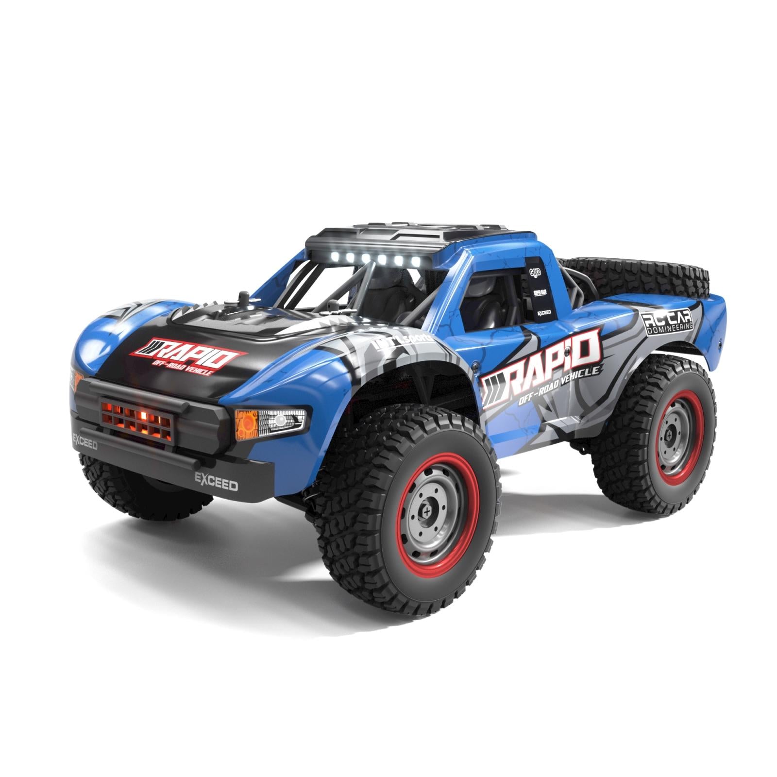 V562-A106623400ADE-202508280510-00 High-speed 4wd Pickup Rc Car with Full-scale High-brush Design - Blue - Image 1