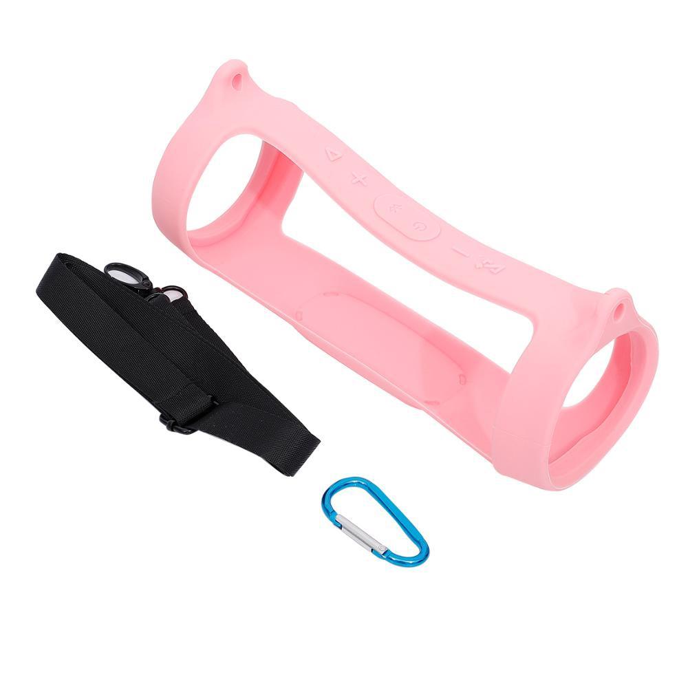 V562-A1069413850DBT-202508280710-00 Jbl Charge 4 Speaker Cover with Strap & Carabiner - Portable Silicone Protection - Pink - Image 1