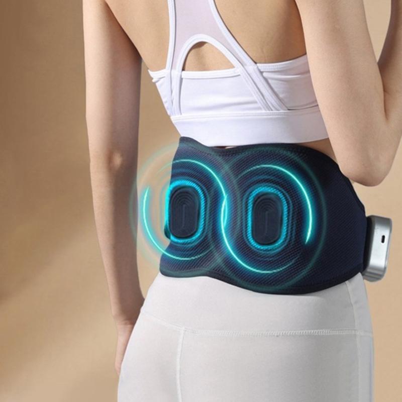 V562-A107240800ADE-202508280332-00 Hot Compress Waist Massager For Period Pain Relief Navy Blue - Image 1