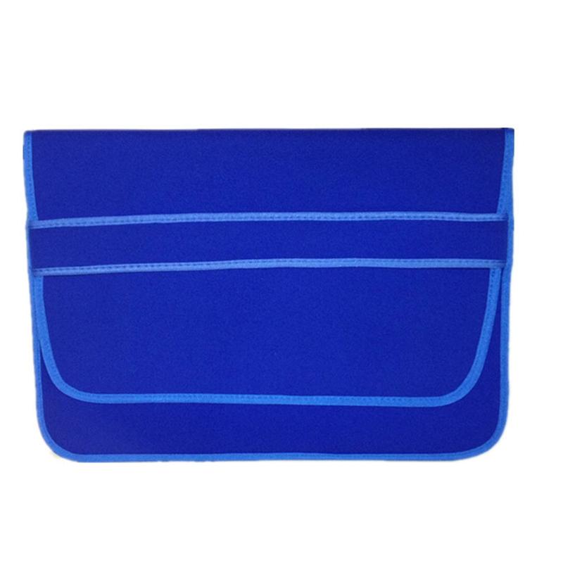 V562-A1078923060DBT-202508281240-00 Horizontal Flap Clutch Bag with Neoprene Laptop Lining - Black - 12 Inch - Image 1
