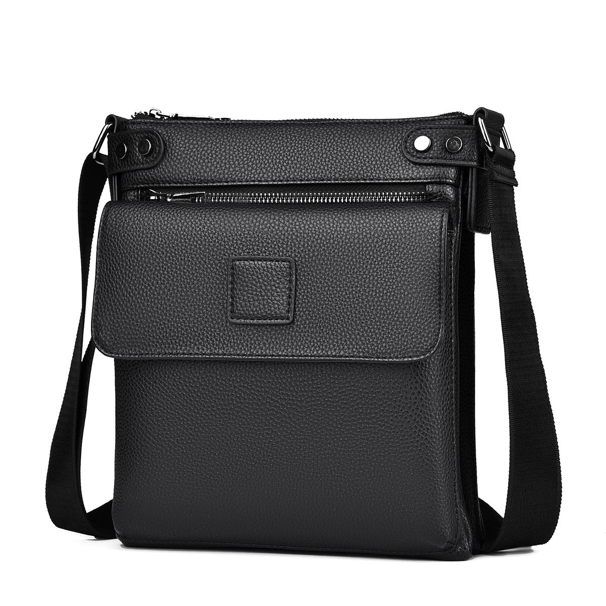 V562-A108549500ADE-202508290055-00 Men Casual Crossbody Shoulder Bag Durable Single Strap Design - Black - Image 1